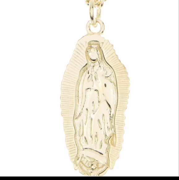 All Saints Saint Engraved Chain Necklace Pendant With All Saints Dust Bag Nwt❤️ - Picture 7 of 10